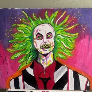 Beetle juice painting